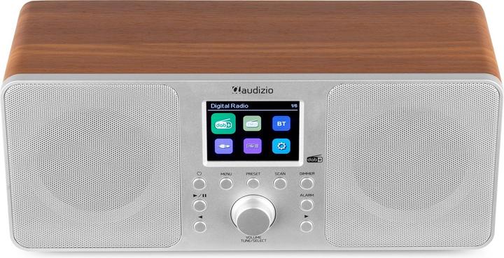 Immagine prodotto Audizio DAB+ Radio Genua Silber, Radio Tuner: FM, DAB+ (FM, DAB, Bluetooth)