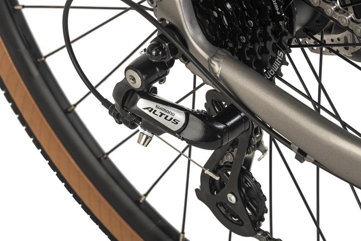 Actual product image Adore E-city bike 28" aluminium urban bike UBR-770 rear motor 30NM / 10Ah steel grey matt (52 cm)