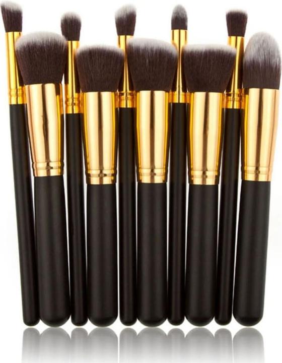 Produktbild JTI Make-up-Pinsel-Set 10-teilig - Schwarz und Gold (Set)