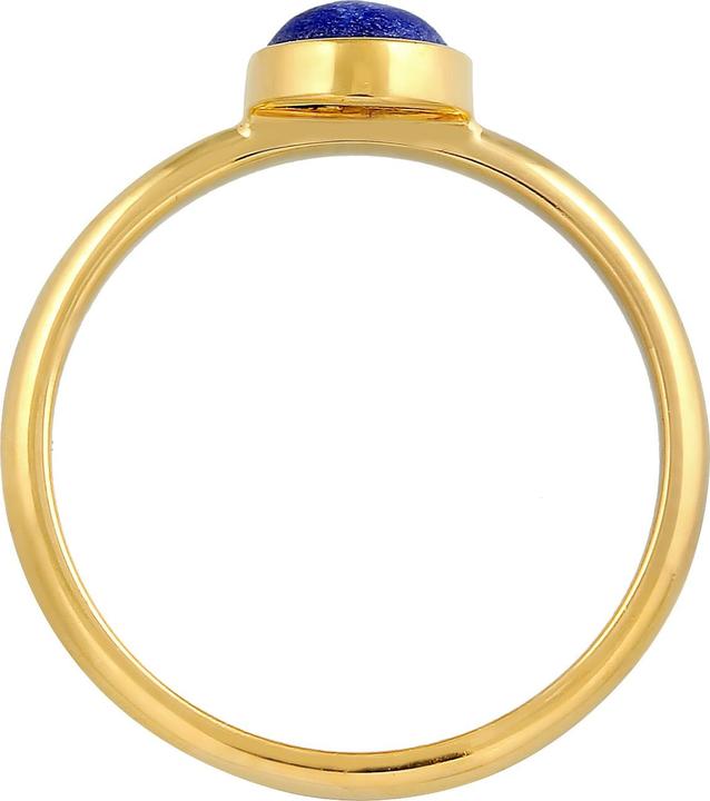 Produktbild Elli PREMIUM Ring Lapis Lazuli Edelstein Solitär 925 Silber (56, 925 Silber)