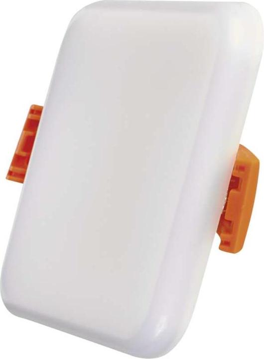 Actual product image Emos LED recessed light 75x75, square, white, 6W neutral white, IP65 (500 lm)