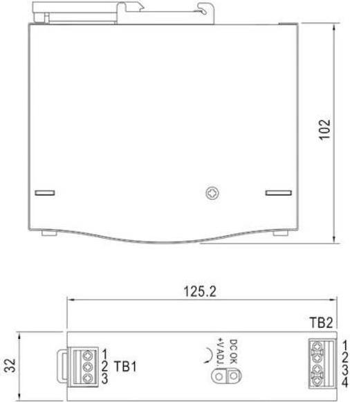 Actual product image MeanWell DIN rail power supply (DINRail)