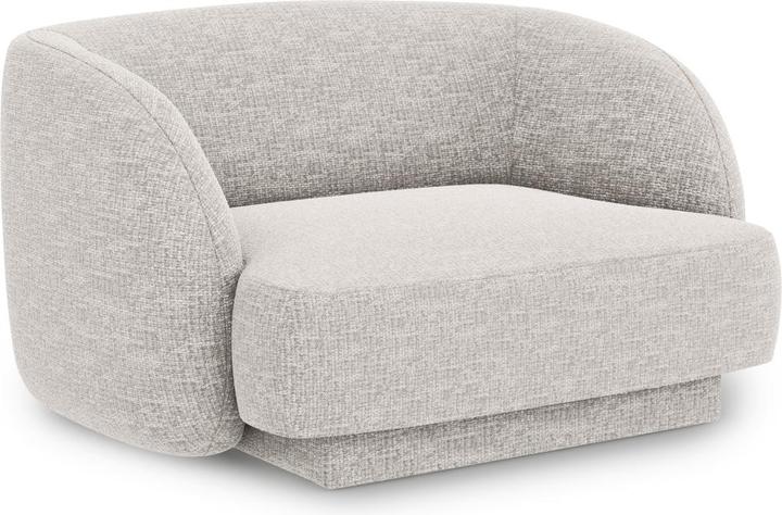 Image du produit Micadoni Bouclé Chaise Longue Gauche, "Miley", 2 Places, 156x90x70Fabriqué en Europe (Chaise longue)