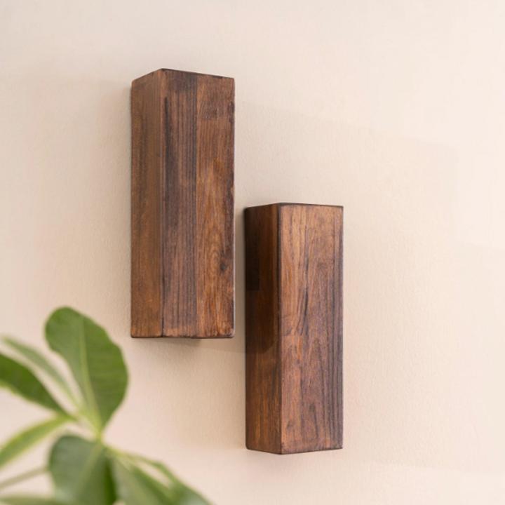 Actual product image Hanah Home Nest Decorative Wooden Wall Shelf