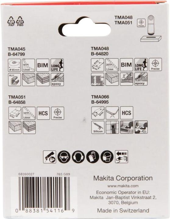 Immagine prodotto Makita Maki Floor Set 2 4 pezzi B-67505