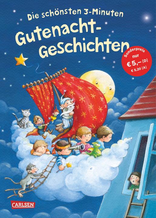 Actual product image The most beautiful 3 minutes bedtime stories (German, Various, Katja Reider)