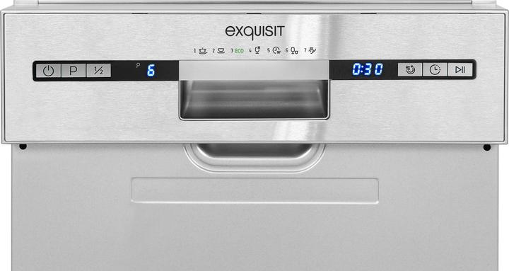 Actual product image Exquisit Dishwasher EGSP2109-EB-030EINO 45cmINOXpartially integrated