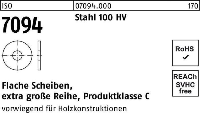 Image du produit Rondelle ISO 7094 10 Acier 100 HV