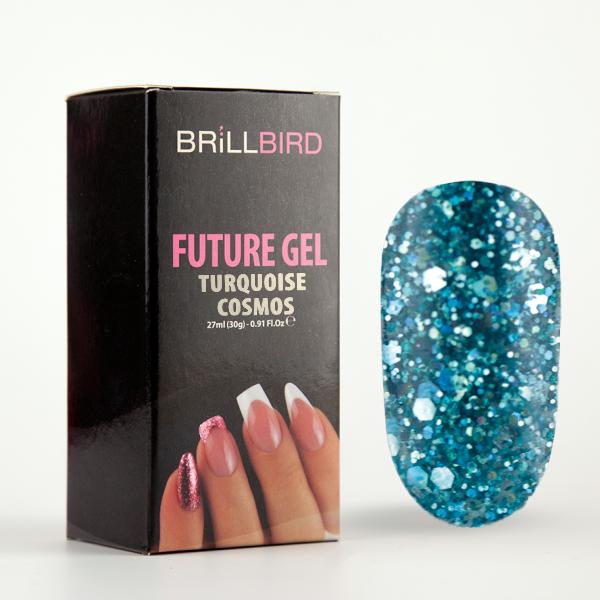 Image du produit BrillBird Future Gel Turquoise Cosmos - 30g (Turquoise Cosmos, Vernis semi-permanent)
