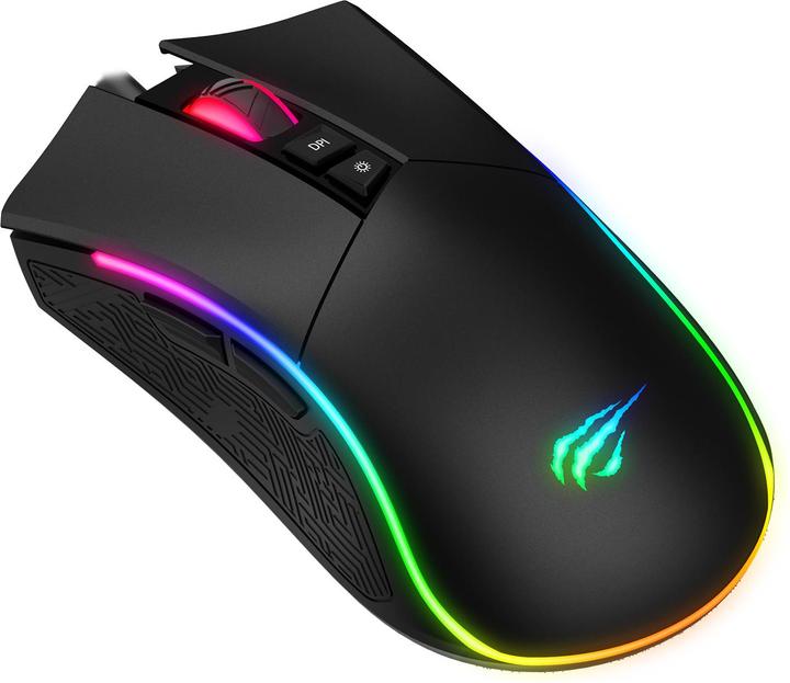 Actual product image Havit GAMENOTE MS1001S gaming mouse RGB 800-4800 DPI (Cable)