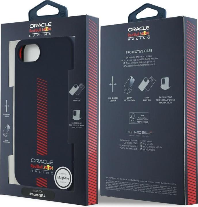 Produktbild Red Bull Case Silicone w/ Powerbar MagSafe for iPhone 16e navy blue (Apple iPhone 16e)