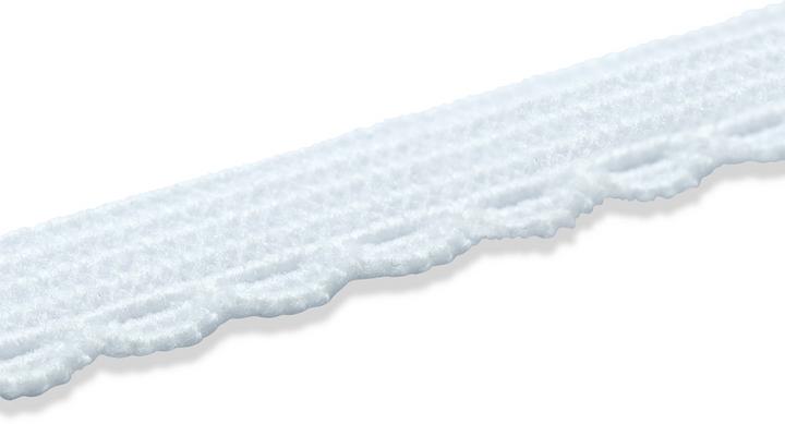 Image du produit Prym Pointe de finition élastique, blanche 10 mm, carte 2 m