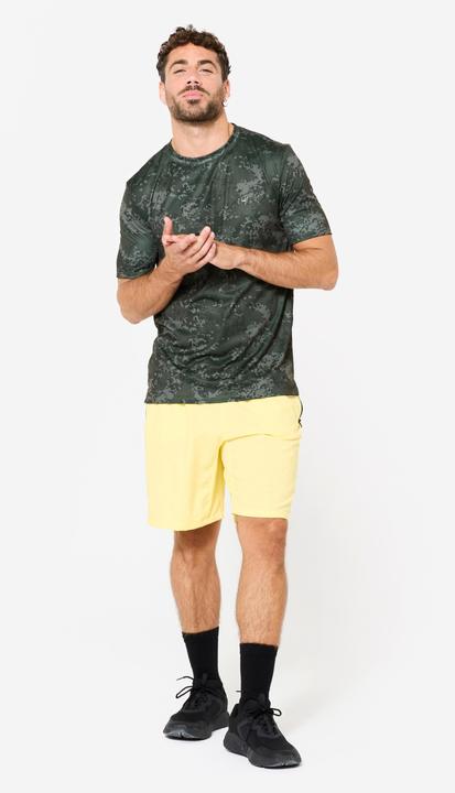 Produktbild Domyos Shorts Reissverschlusstaschen - hellgelb (M)