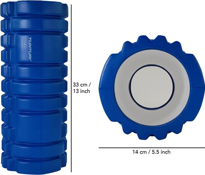 Immagine prodotto Tunturi Yoga Schaumblock Massageroller 33 cm Blau