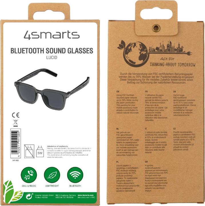 Actual product image 4smarts Bluetooth SoundGlasses Lucid (Wireless)