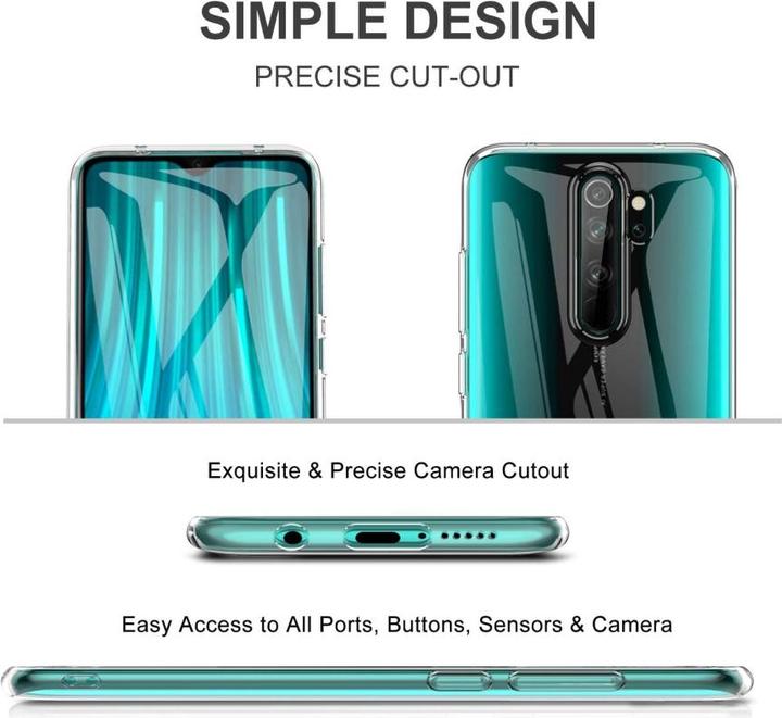 Actual product image Screenguard Xiaomi Redmi Note 8 Pro Flexible TPU Clear Case (Xiaomi Redmi Note 8 Pro)