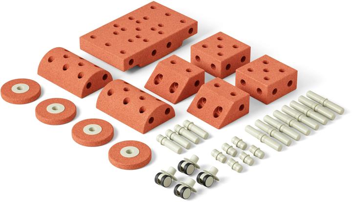 Image du produit Modu Dreamer Kit - Zachte blokken- 33 onderdelen - Open Ended speelgoed - Speelgoed 1 -2-3 jaar - Burnt O