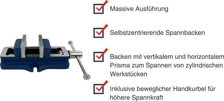 Immagine prodotto Paulimot Maschinenschraubstock 95 mm, selbstzentrierend (118 mm)