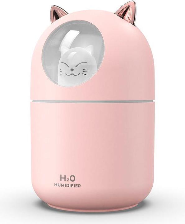 Actual product image VR Shinecon Night light humidifier, model H2O cat pink