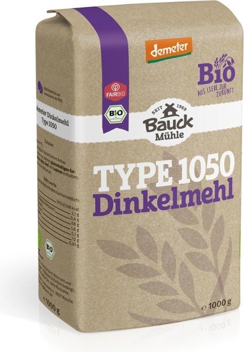 Actual product image Bauckhof V! Spelt flour type 1050 DEMETER (1000 g)