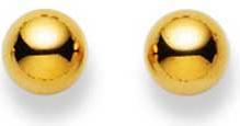 Immagine prodotto Natsumi Schmuck Orecchini pendenti in oro giallo 18K/750 a sfera 6,0 mm (Oro giallo 750/18 K Oro giallo)