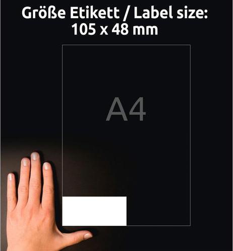 Actual product image Avery Strongly adhesive paper labels