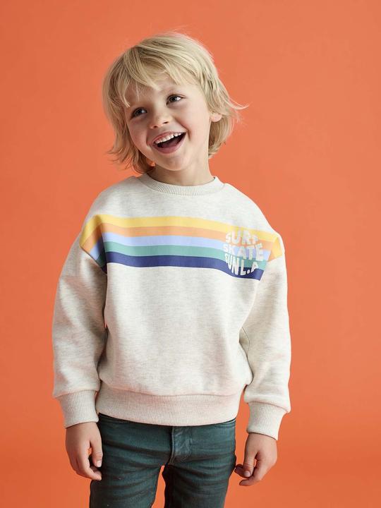 Produktbild Vertbaudet Jungen Rundhals-Sweatshirt mit Recycling-Polyester (158)