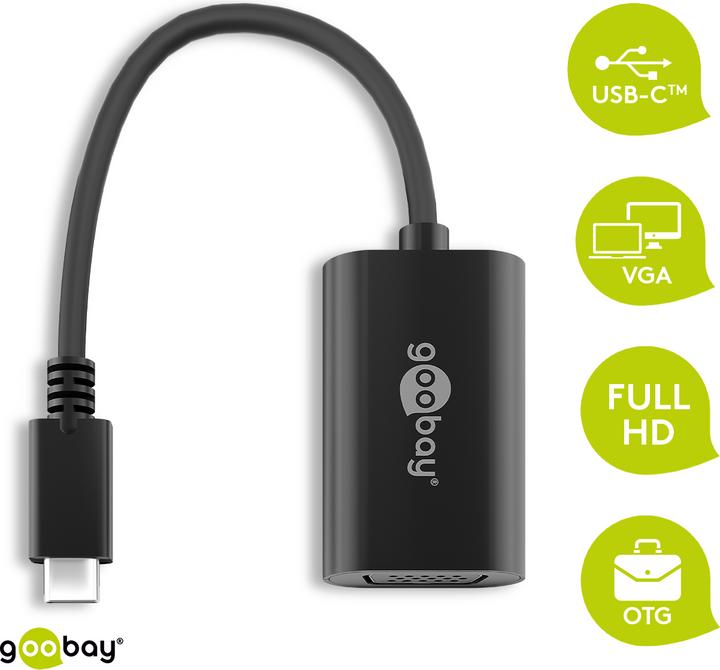 Immagine prodotto Goobay Da USB-C a VGA (VGA, 20 cm)