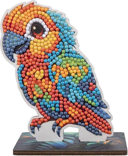 Produktbild Craft Buddy Jungle Papagei, Crystal Art Buddy, ca. 11x8cm