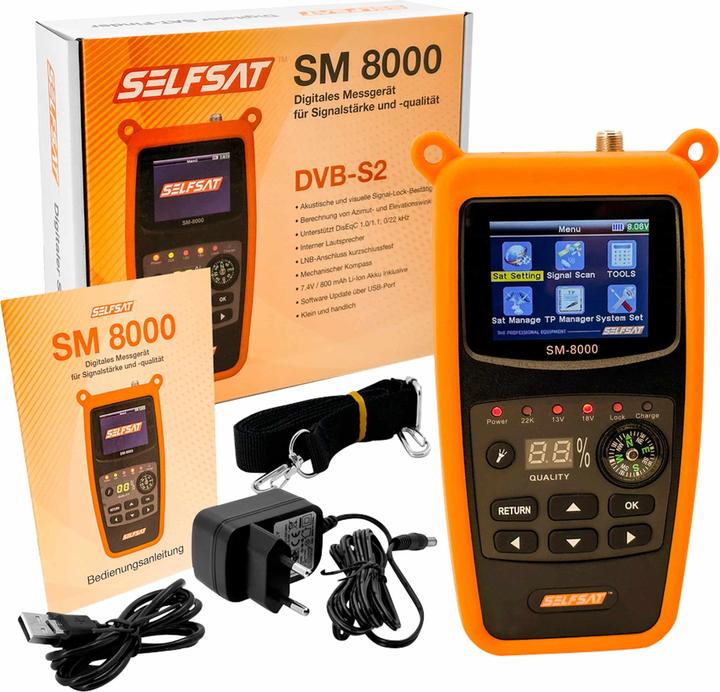 Immagine prodotto Selfsat SAT-Finder SM 8000 (DVB-S / -S2)