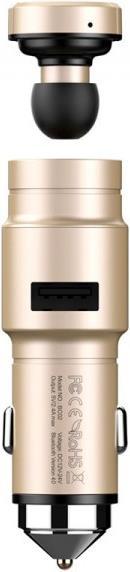Image du produit Baseus Chargeur allume-cigare et oreillette Bluetooth intra-auriculaire (Sans fil)