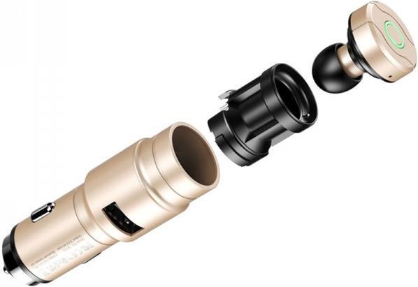 Image du produit Baseus Chargeur allume-cigare et oreillette Bluetooth intra-auriculaire (Sans fil)
