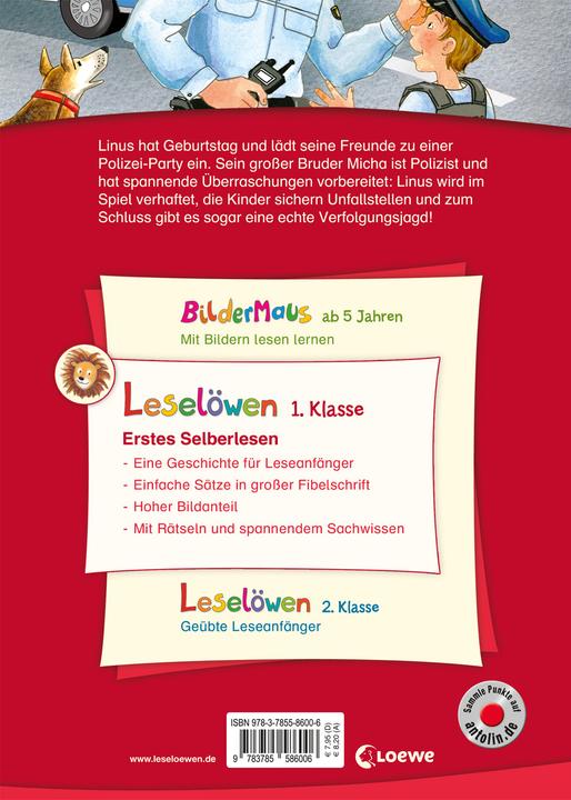 Produktbild Leselöwen 1. Klasse - Polizist für einen Tag (Deutsch, Henriette Wich, Lisa Althaus, 2017)