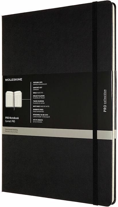 Image du produit Moleskine Pro (A4, À rayures, Couverture rigide)