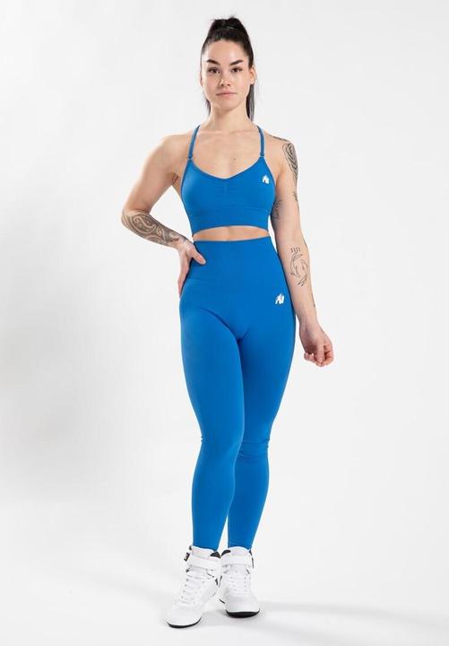 Image du produit Gorilla Wear Olivia Seamless Sports Bra - blau (M/L)