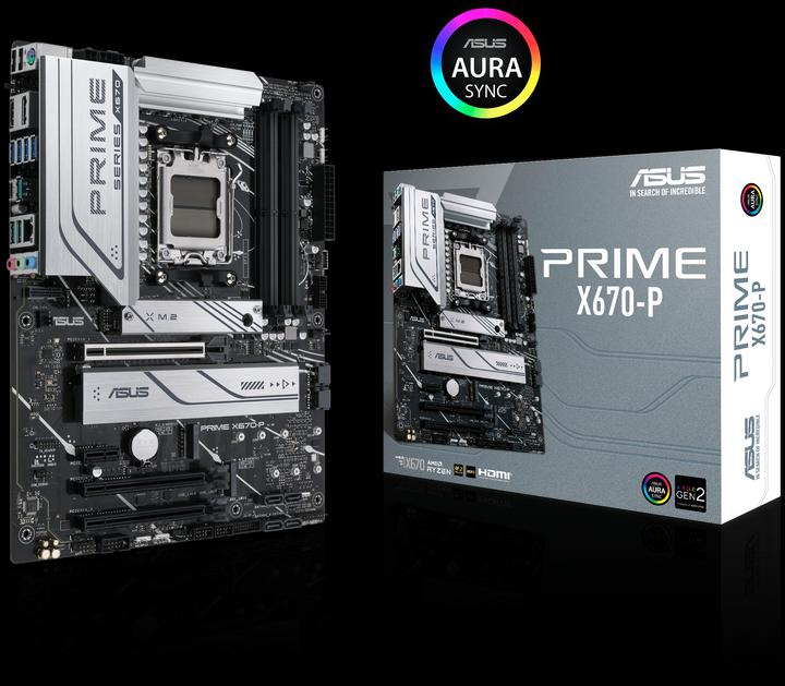 Image du produit ASUS Prime X670-P (AM5, AMD X670, ATX)