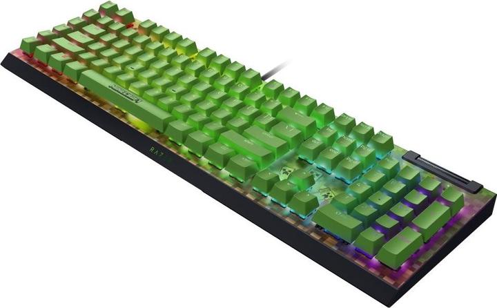Produktbild Razer Blackwidow V4 X Minecraft Green Us (US, Kabelgebunden)