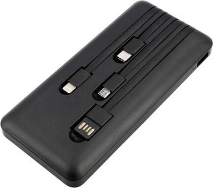 Image du produit Grab&Go Grab 'N Go USB-C + Lightning + MicroUSB Powerbank 10000 Mah Noir (10000 mAh)
