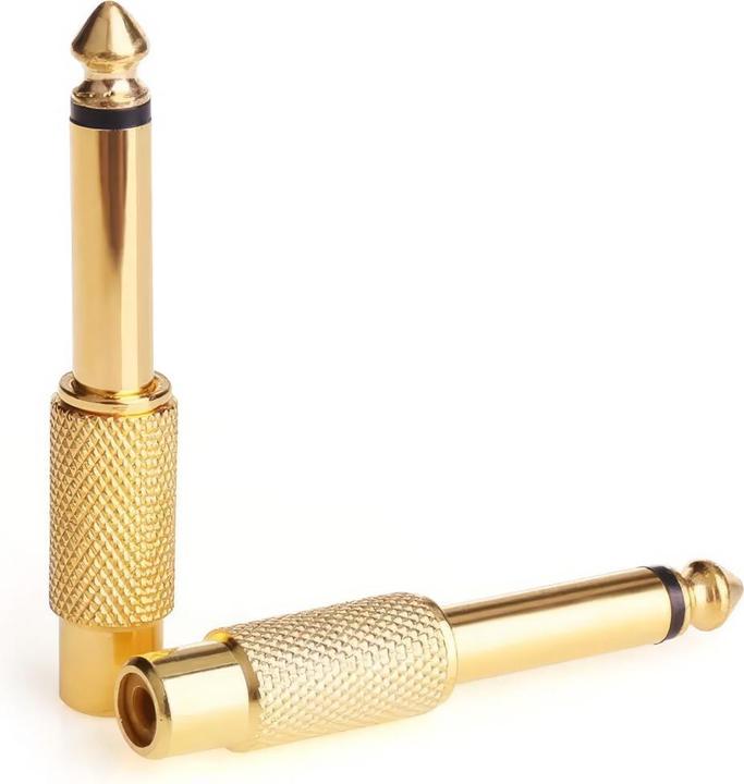 Produktbild AAi Mobile Jack (6.3 mm) Male zu Cinch Female Adapter, 2er-Set (6.3mm Klinke (Jack))