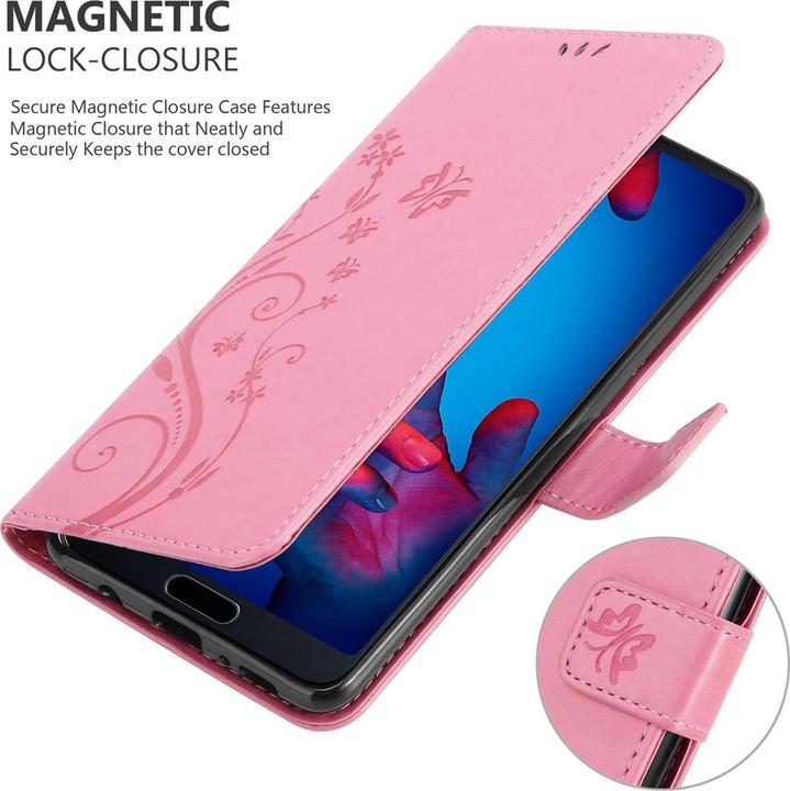 Actual product image Cadorabo Flower Book Cover (Huawei P20)