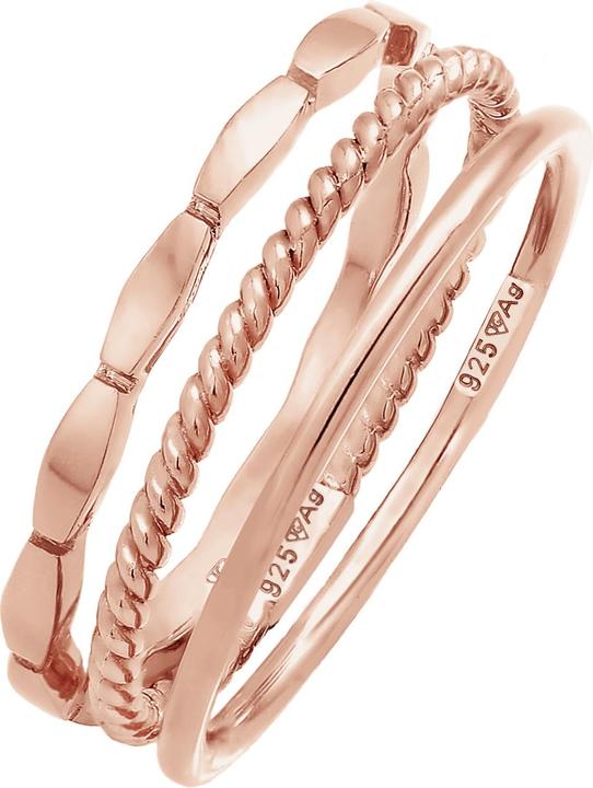 Elli Ring Stapelringe Stacking Bandring 3er Set 925 Silber