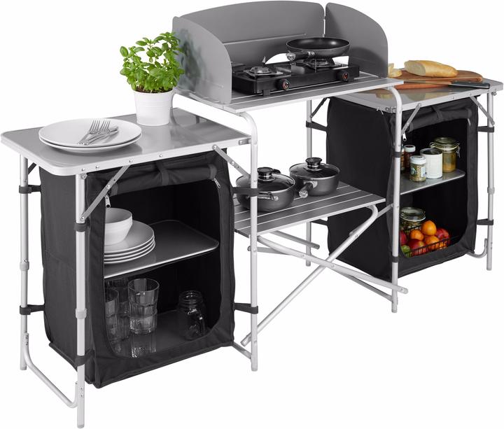 Produktbild tectake Campingküche 172x52x104cm