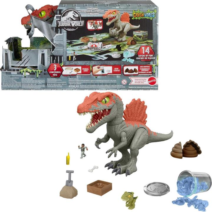 Image du produit Jurassic Park Jurassic World – Figurine Spinosaurus Démolisseur de Cage