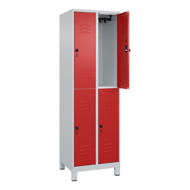 Image du produit C+P Vestiaire double Classic Plus, largeur de compartiment 30 cm, avec pieds