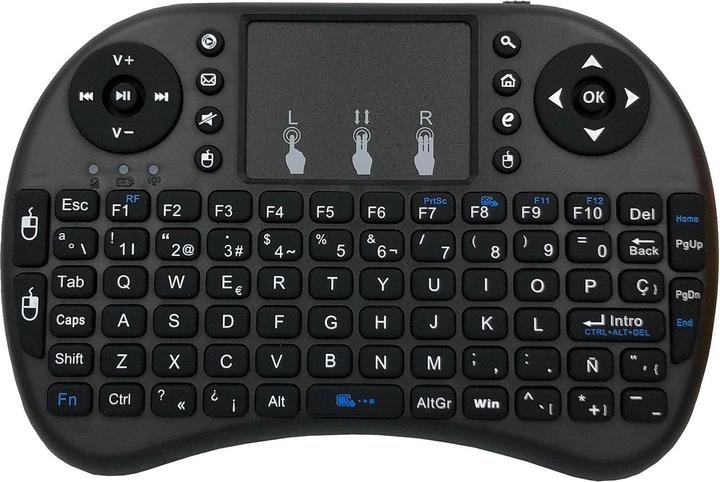 Produktbild JTI Kabellose Mini-Tastatur - QWERTY (Schwarz) (Eng. Int., Kabellos)