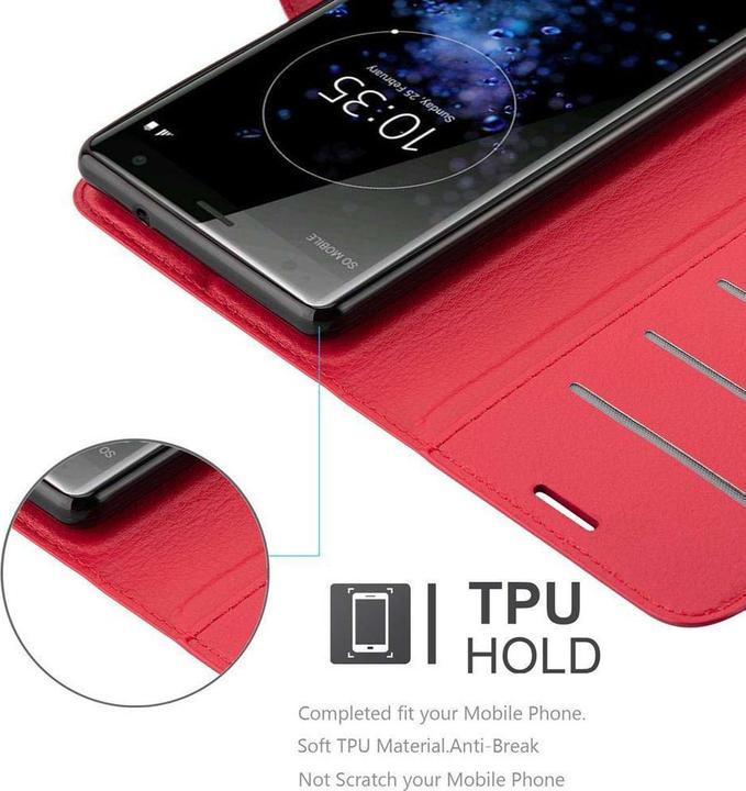 Actual product image Cadorabo Book with stand function cover (Sony Xperia XZ2)