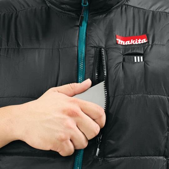 Actual product image Makita CV101DZL Rechargeable heated vest 12V MAX Li-ion, L (L)