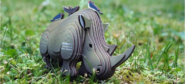 Produktbild Eugy Nashorn - 3D Karton Figuren Modellbausatz