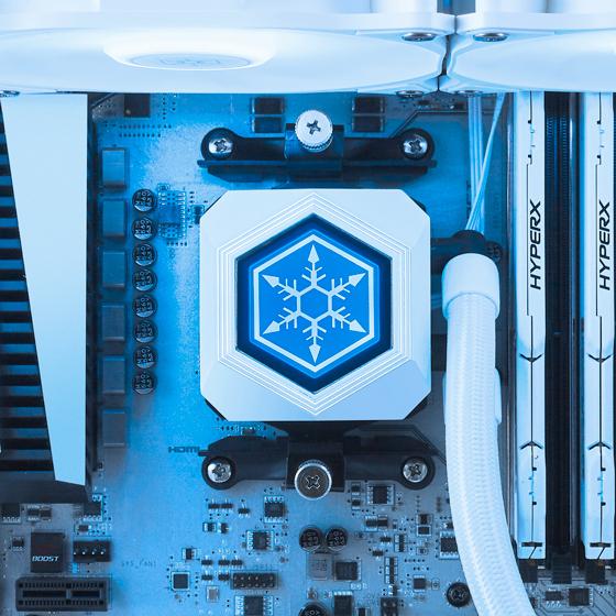 Actual product image Silverstone Permafrost PF240W-ARGB, V2 complete water cooling system
