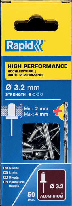 Immagine prodotto Rapid Rivetto cieco universale Ø 3,2 x 8 mm